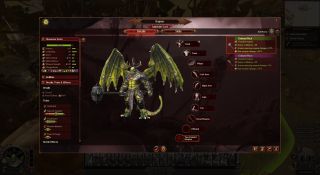 Daemon customisation screen