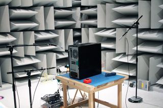 We spent a few minutes in Nvidia's anechoic chamber