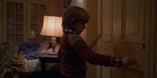 Danny Torrance writes REDRUM in The Shining
