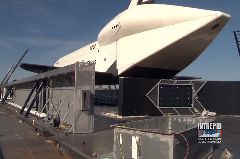 Space Shuttle Enterprise After the Storm