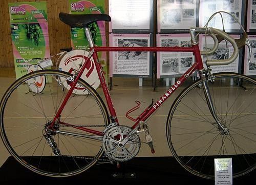 Giovanni Battaglin's 1981 Pinarello "Tre Cime", specifically made for Battaglin for that year's Giro d'Italia.