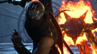 Boss battle Zedonius burns to death in Ninja Gaiden 2 Black