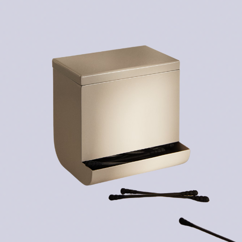 Beige Q-tip dispenser