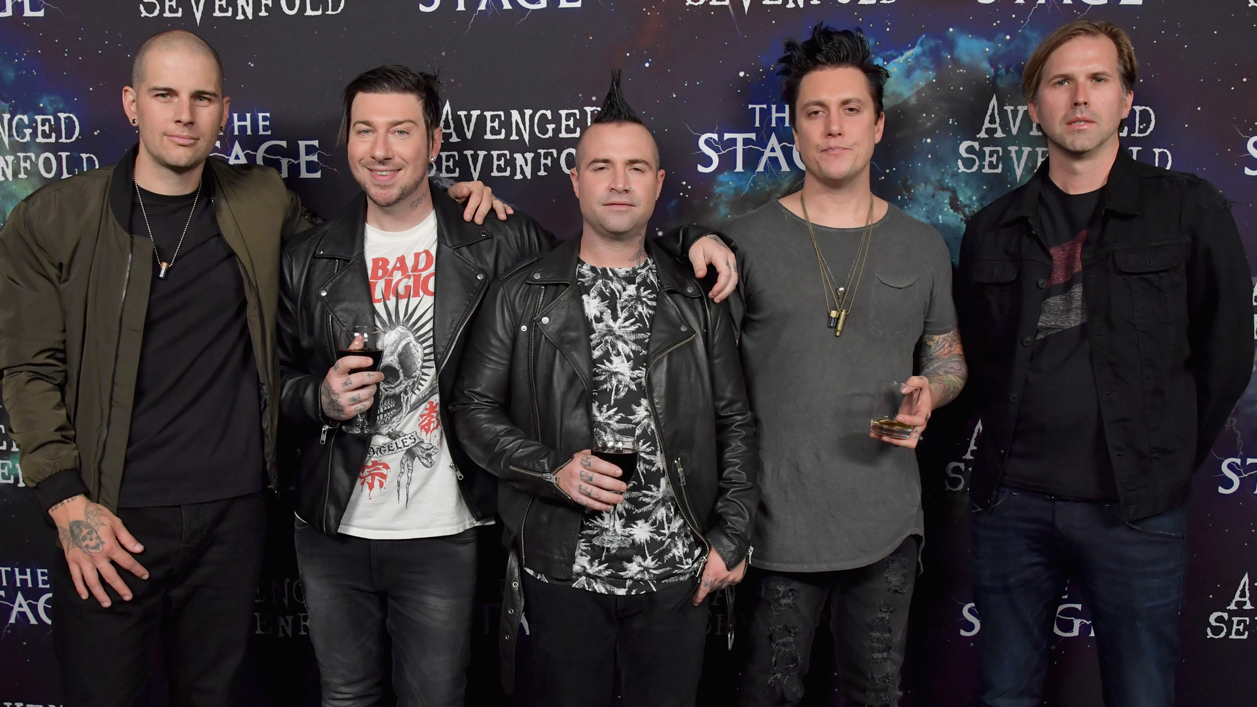 Avenged Sevenfold at the launch of latest album The Stage