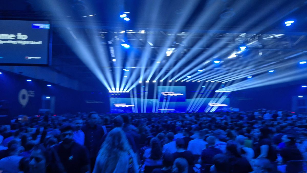 A photo from inside Gamescom Opening Night Live 2025.