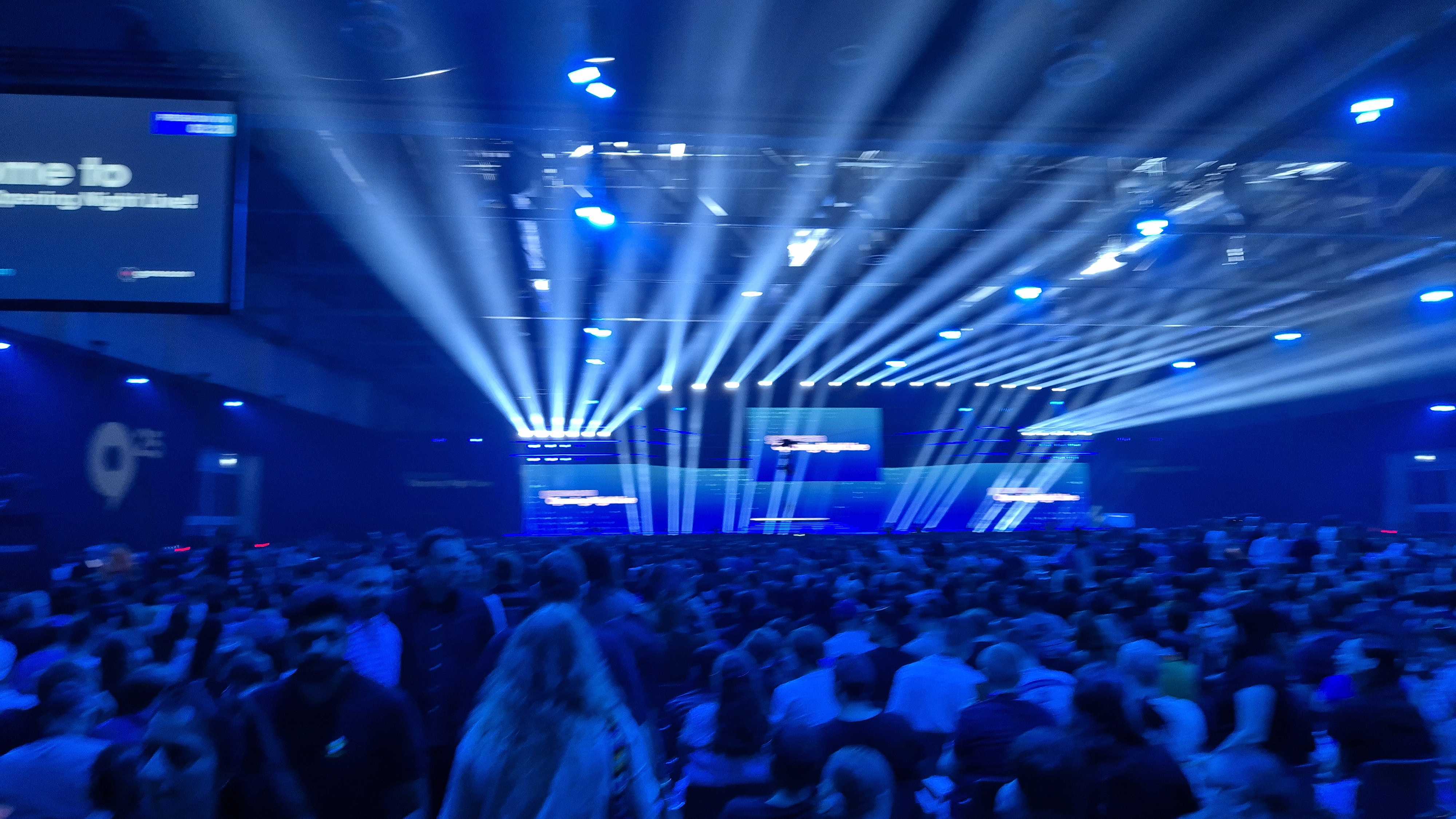 A photo from inside Gamescom Opening Night Live 2025.