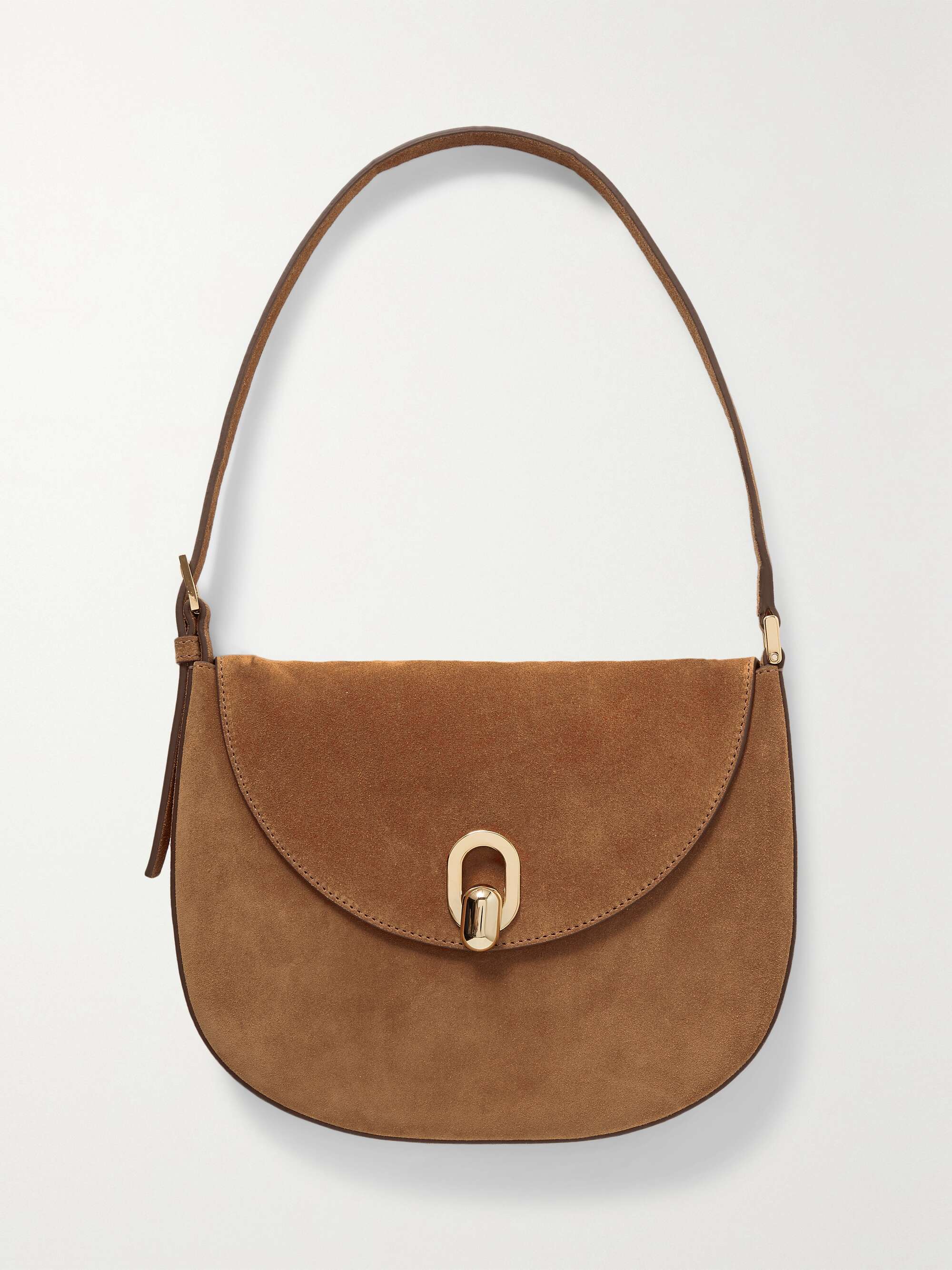 Tondo Small Suede Shoulder Bag