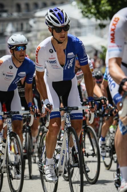 Kiel Reijnan (UnitedHealthcare) riding in the bunch before his win