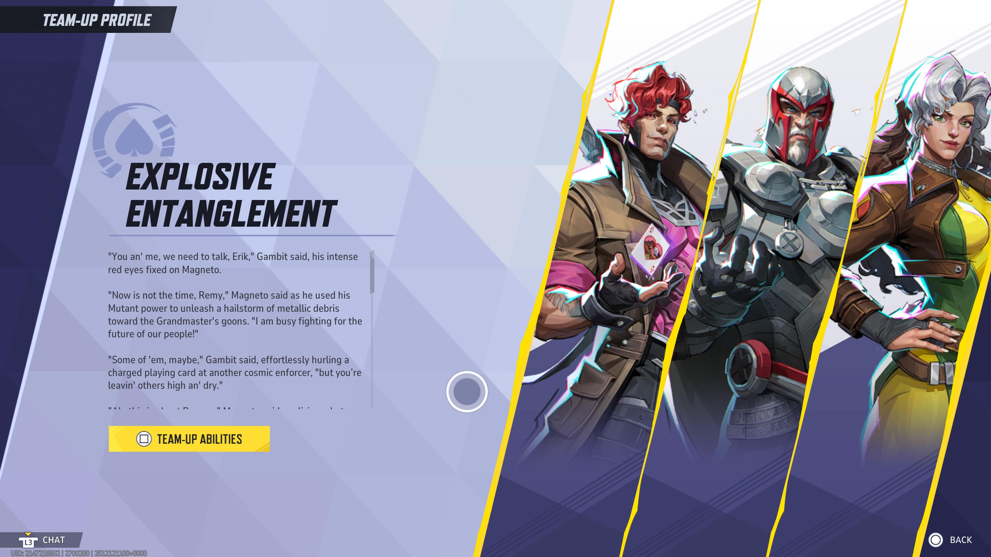 Разбойник, Магнето и Гамбит позируют бок о бок