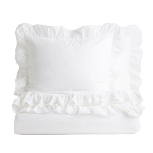 H&amp;amp;M Home, Flounced King/Queen Duvet Cover Set