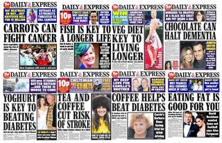 Daily express miracle diets, carrots, cancer cure