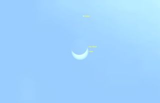 Partial Solar Eclipse as Seen in Juneau, AK, on Oct. 23, 2014