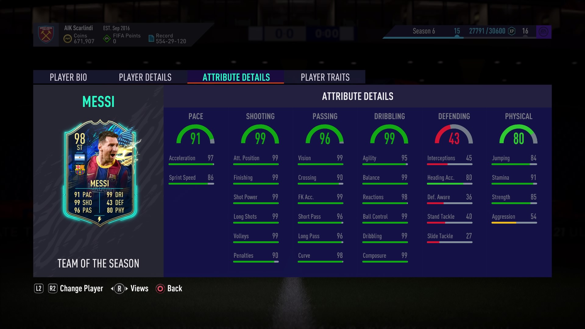 Bruno Fernandes TOTY FIFA 21 - 97 - Rating and Price