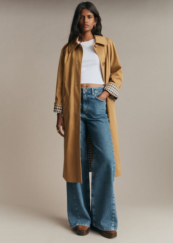 Clyde Coat - Camel - Organic Cotton - S&amp;eacute;zane