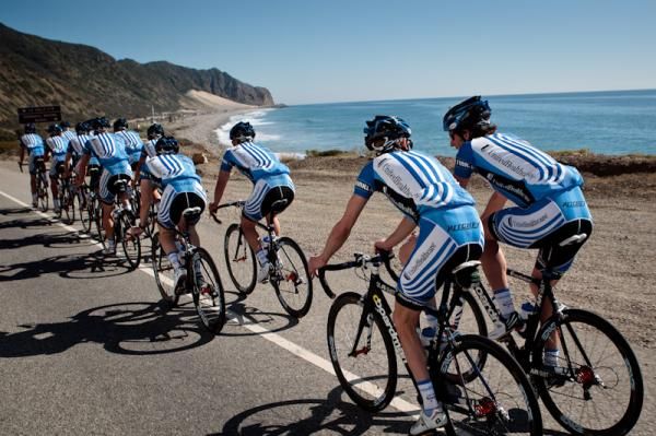 The ride took the group towards the coast and along Highway 1.