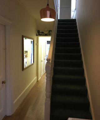 leopard print hallway