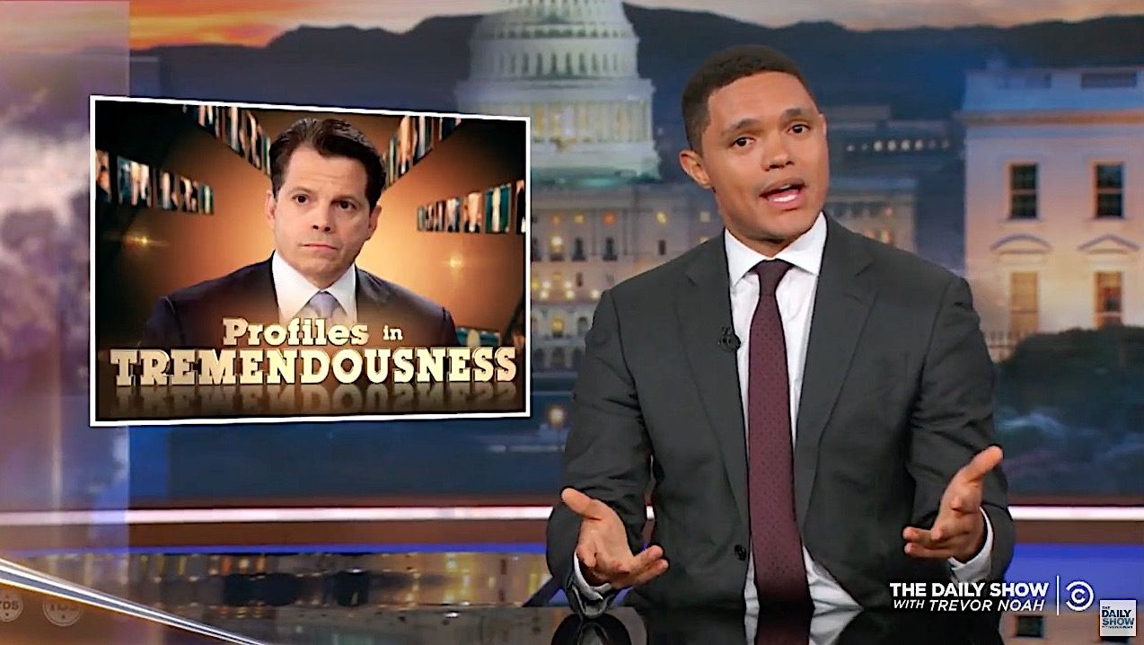 Trevor Noah introduces Anthony Scaramucci