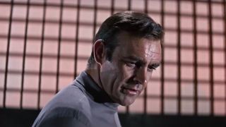 Sean Connery delivering a one-liner while looking down in You Only Live Twice.