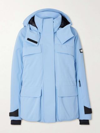 Iclyn-R Hooded Appliquéd Down Ski Jacket