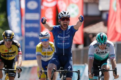 Mark Cavendish (Deceuninck-Quickstep) wins stage 5 of the 2021 Baloise Belgium Tour, in Beringen 