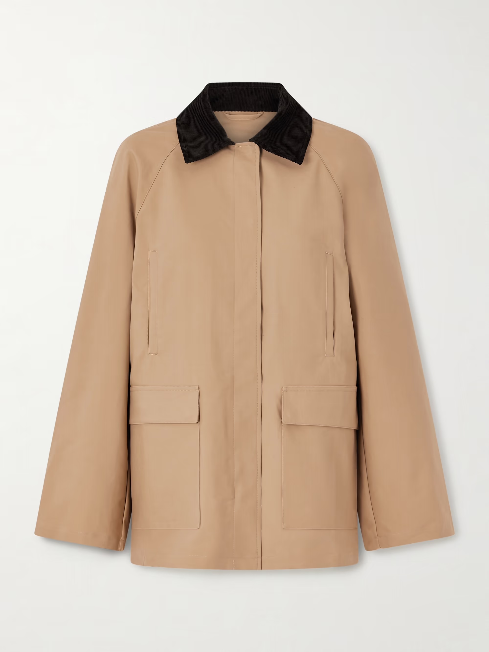 TOTEME, Summer Country Corduroy-Trimmed Coated-Canvas Jacket