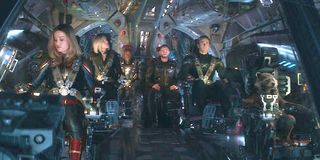 Avengers: Endgame cast in spaceship