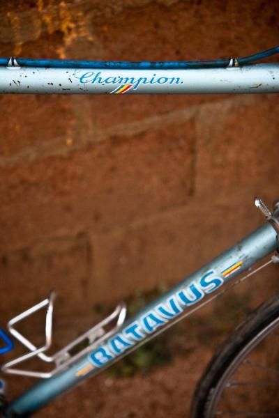 Batavus Champion - the perfect ride for a former pro turned hippy volunteer riding with African village racers.