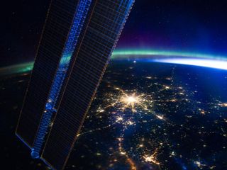 This image taken by members of the Expedition 30 crew aboard the International Space Station showcases the city of Moscow at night