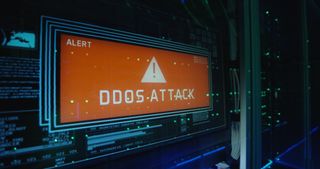 DDoS Attack on a screen
