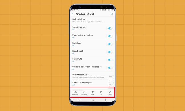 how to capture scrolling screenshot on samsung note 8