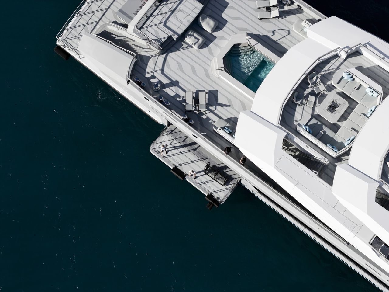 A photograph of Gabe Newell's superyacht, Leviathan.