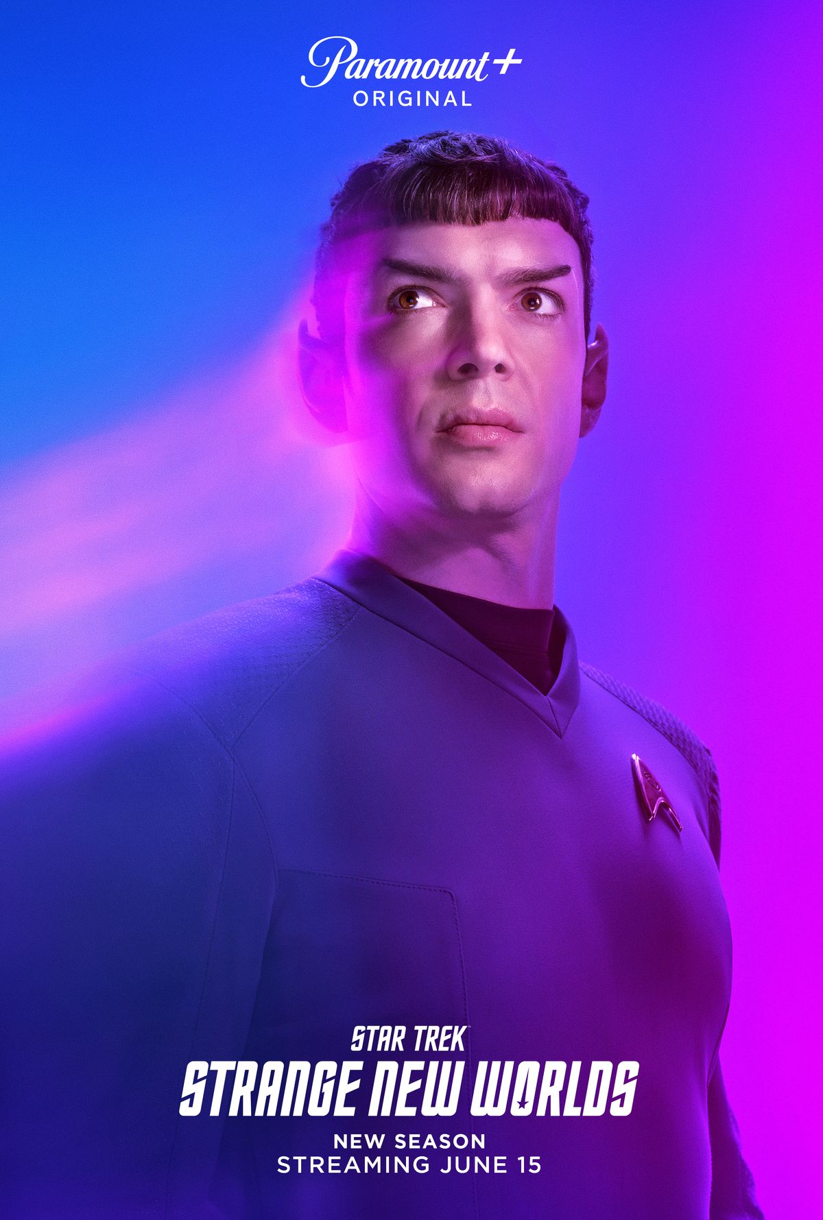 Ethan Peck in Star Trek: Strange New Worlds season 2 promo image