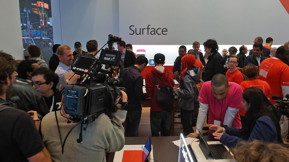 The NYC launch of Microsoft Surface and Windows 8