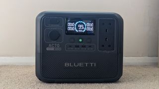 Bluetti AC70 during our test and review process