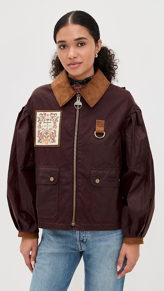 Barbour Barbour X Farm Rio Thais Wax Jacket