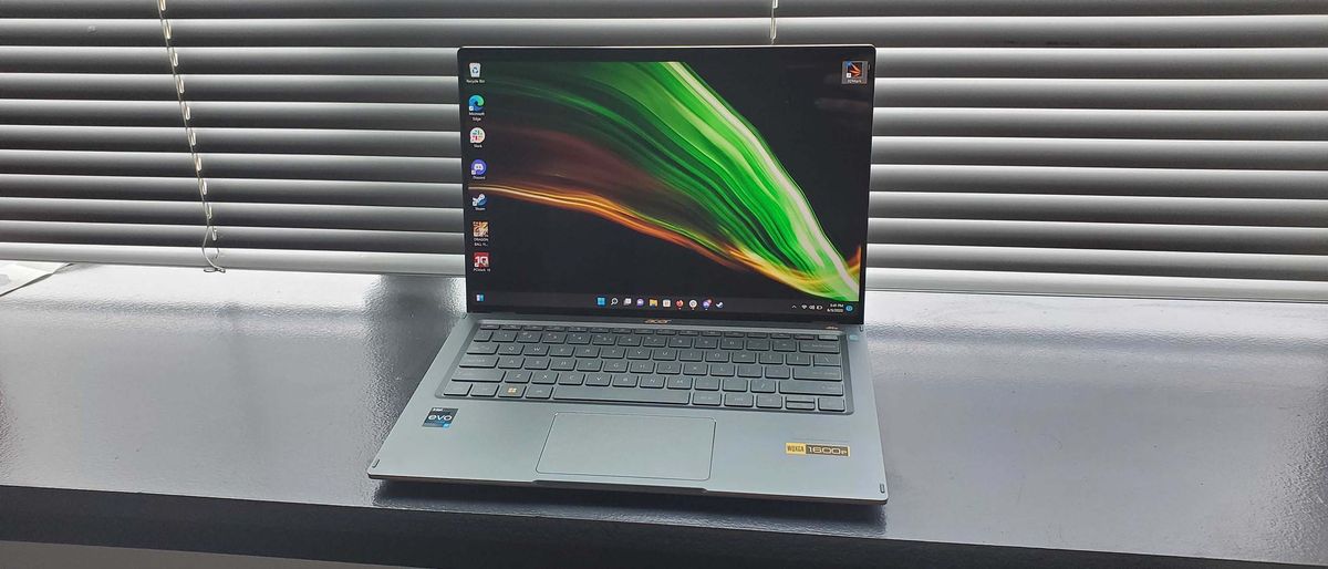 An Acer Swift 5 (2022) on a table