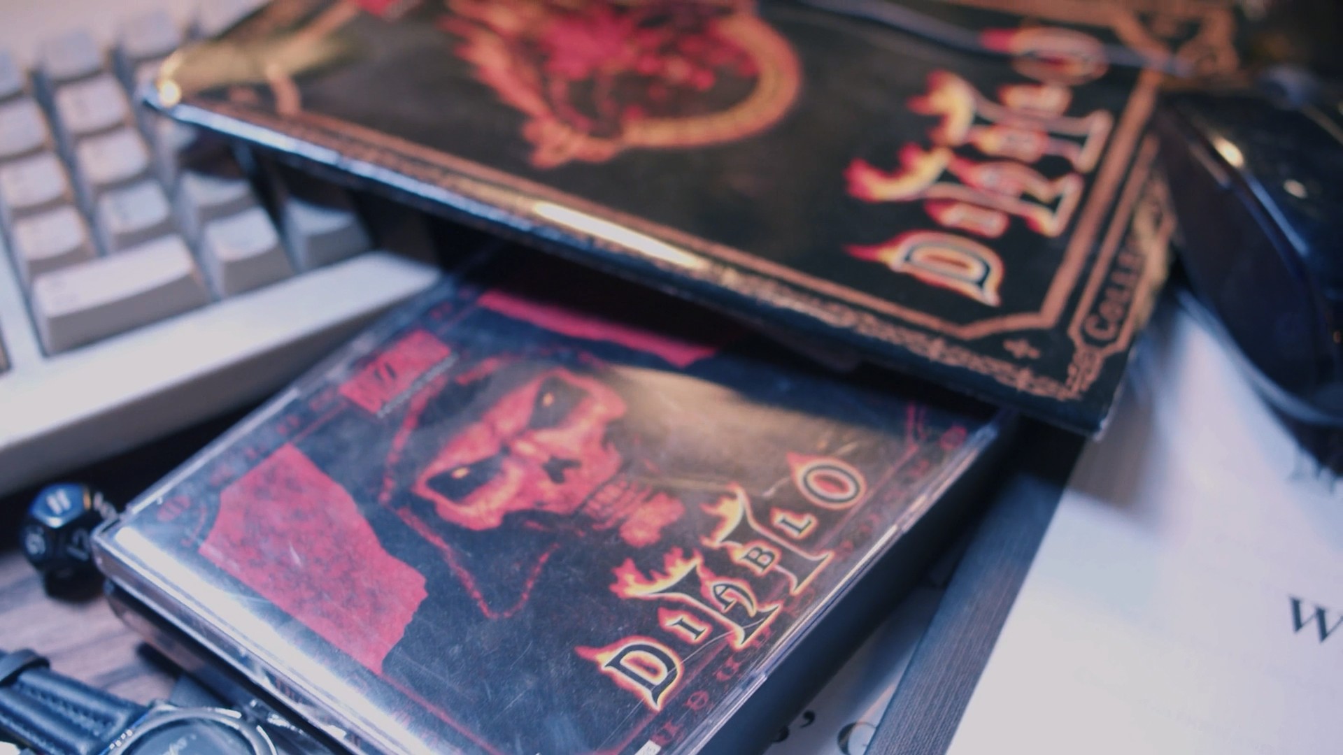 Blizzard 35th Anniversary stills showing Diablo, Overwatch, Hearthstone and WoW