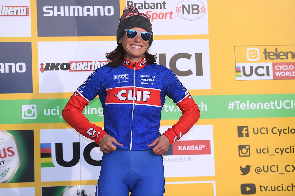 Katerina Nash is always happy to be on the podium