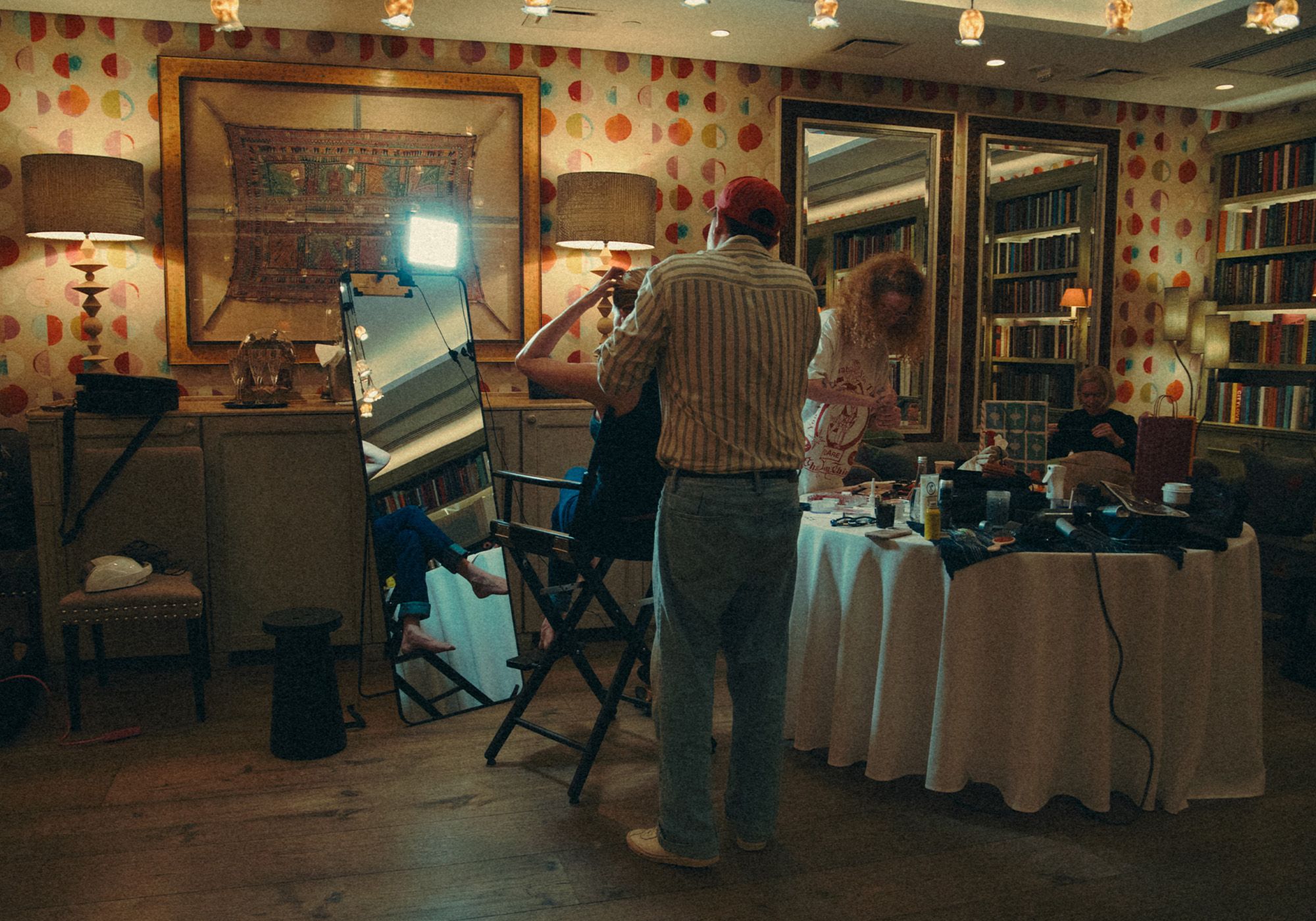 Haley Bennett's getting ready suite for the NYC premiere of The Last Frontier.