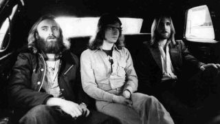 Genesis travelling in the back of a car in 1977