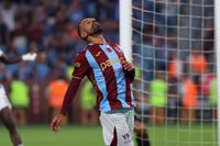 TRABZON, TURKIYE - AUGUST 20: Mohamed Salah of Trabzonspor in action during the first leg of the UEFA Europa League play-off round between Trabzonspor and Ferencvaros at Papara Park in Trabzon, Turkiye, on August 20, 2026. (Photo by Hasan Tascan/Anadolu via Getty Images)