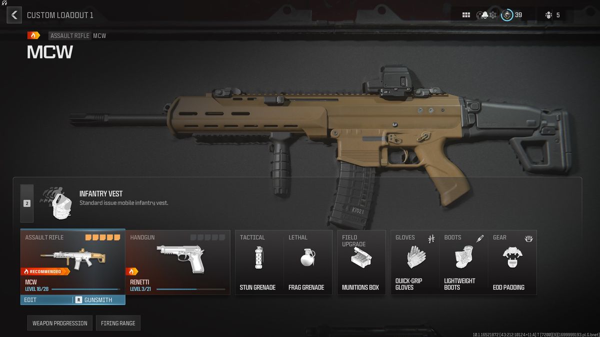Modern Warfare 3 MCW loadout perks