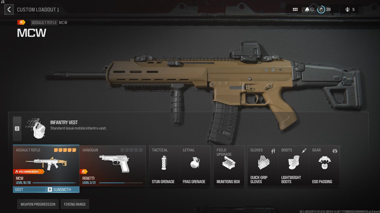 Modern Warfare 3 MCW loadout perks