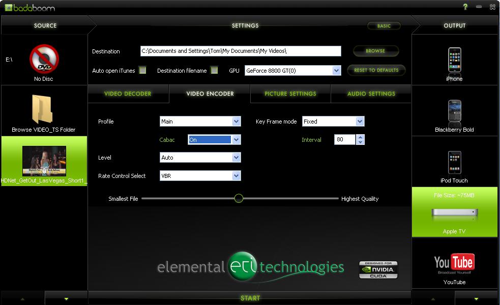 More Bing From Badaboom - CUDA-Enabled Apps: Measuring Mainstream GPU ...