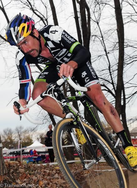 Tim Johnson (Cannondale-Cyclocrossworld.com) had that familiar determined look on his face the whole race