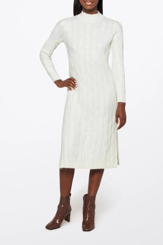 1. STATE Cable Knit Sweater Dress