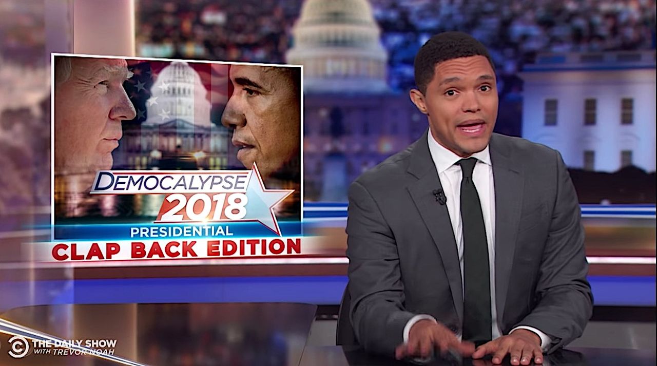 Trevor Noah previews the coming Trump-Obama fight