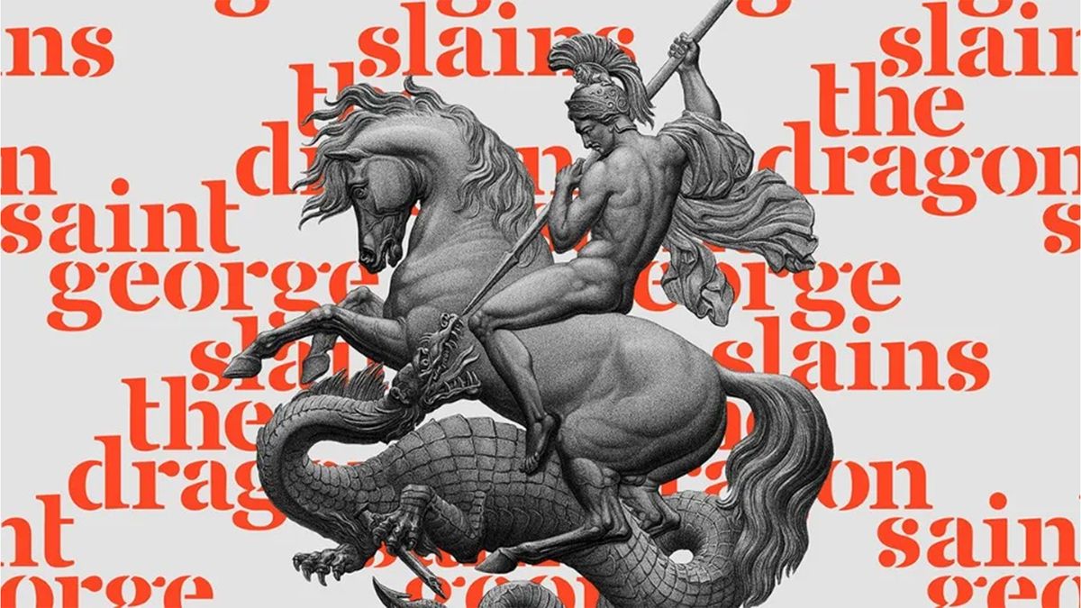 Saint George Stencil Font by Vedran Vaskovic