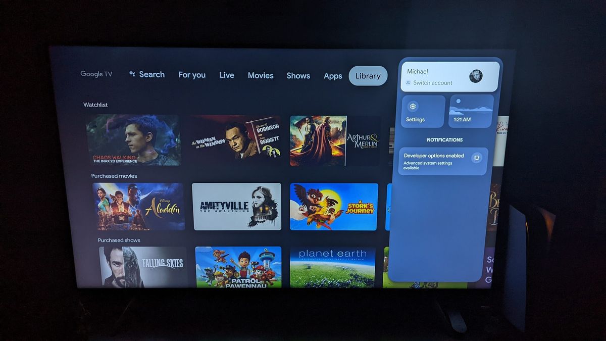 Chromecast with Google TV user profile switching - 1