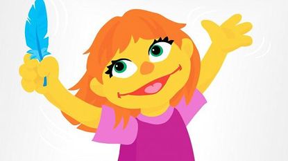 Julia, a new Sesame Street character with autism.